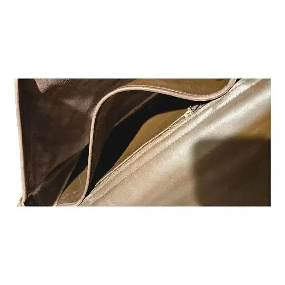 Coach Unisex Brown Leather Adjustable Shoulder Strap Flap Closure Messenger Bag - Picture 3 of 14